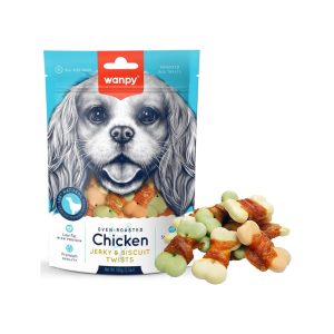 تشویقی سگ ونپی با طعم مرغ و بیسکوئیت