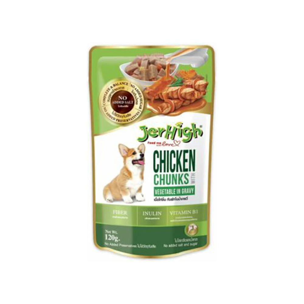 پوچ سگ جرهای با طعم مرغ و سبزیجات