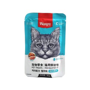 پوچ گربه ونپی با طعم مرغ و خرچنگ